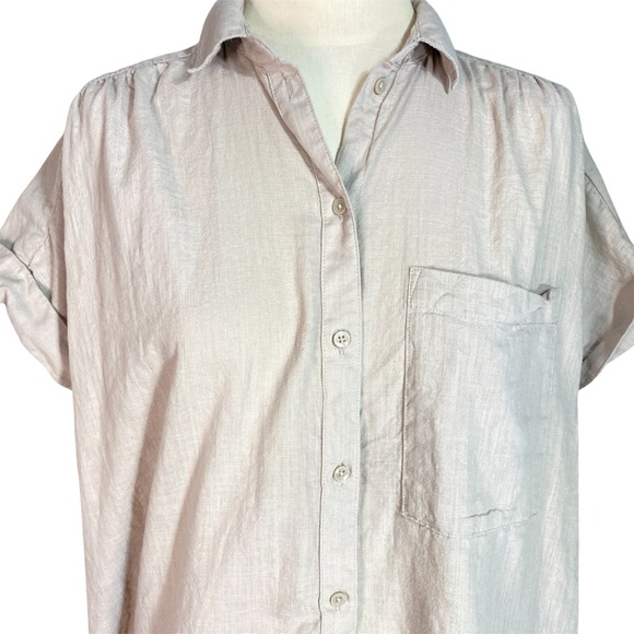 Button Down Shirt Dress Cotton - Picture 3 of 7